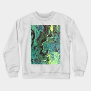 Abstract in Green III Crewneck Sweatshirt